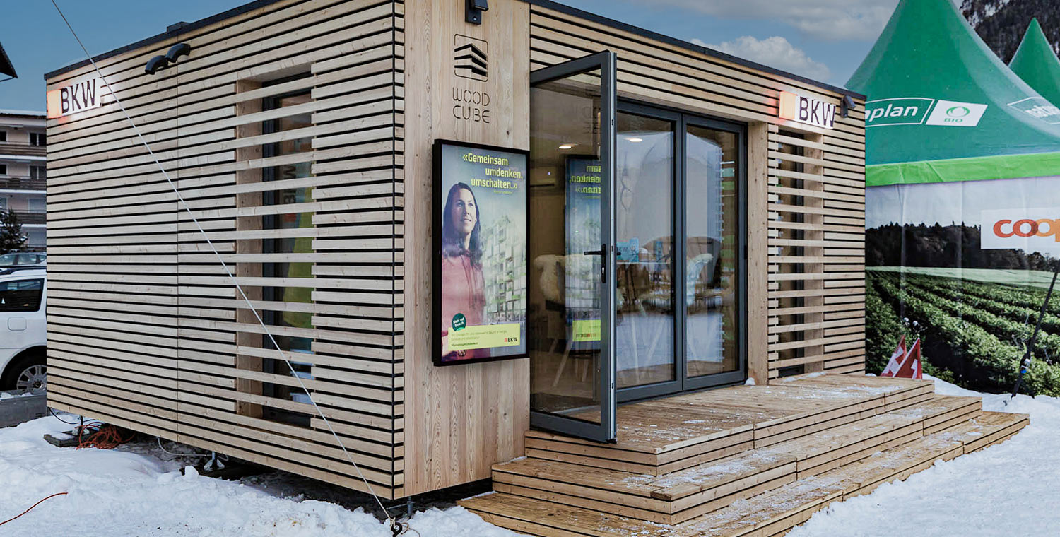 WOODCUBE Container Massivholz Modulhaus