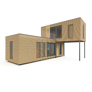 WOODCUBE Modulhaus Model X33_X20 top