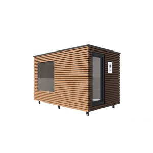 WOODCUBE Modulhaus Massivholz Sauna Cube